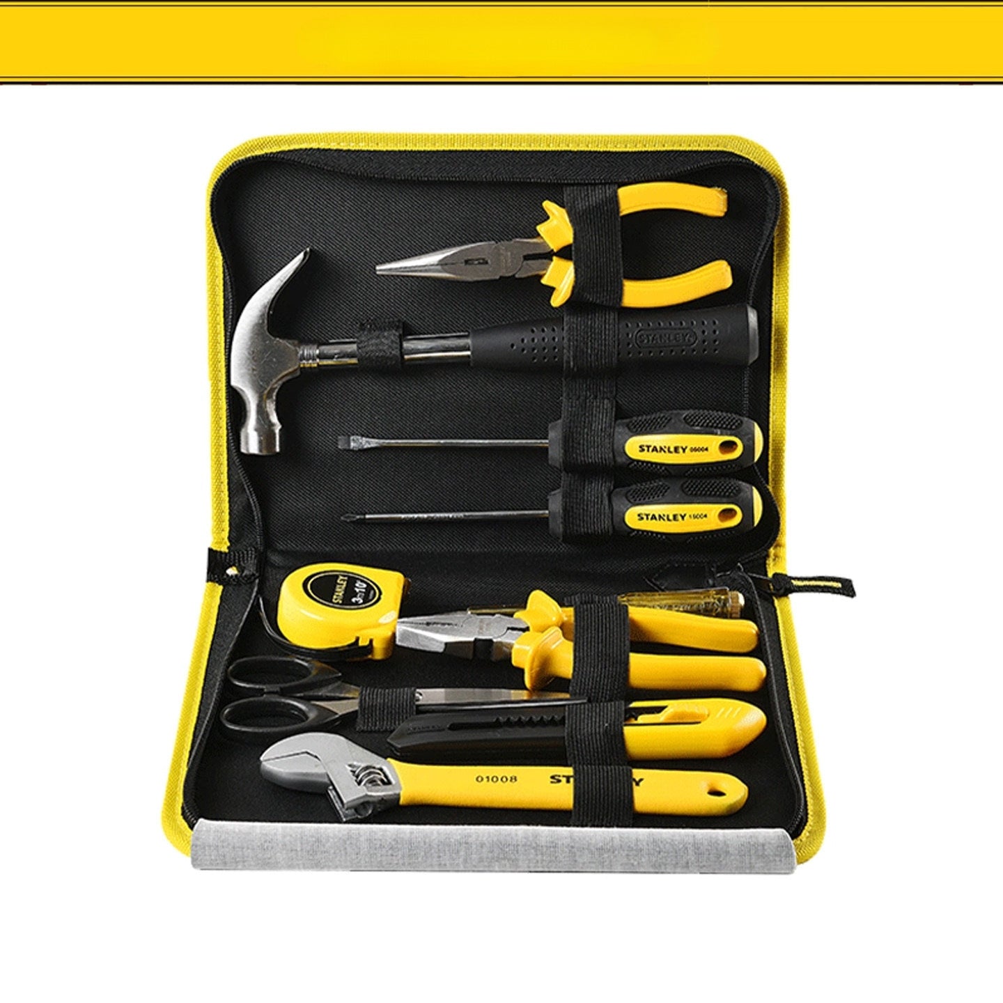 Toolbox repair tool kit, complete set of hardware tools, electrical and automotive repair tools