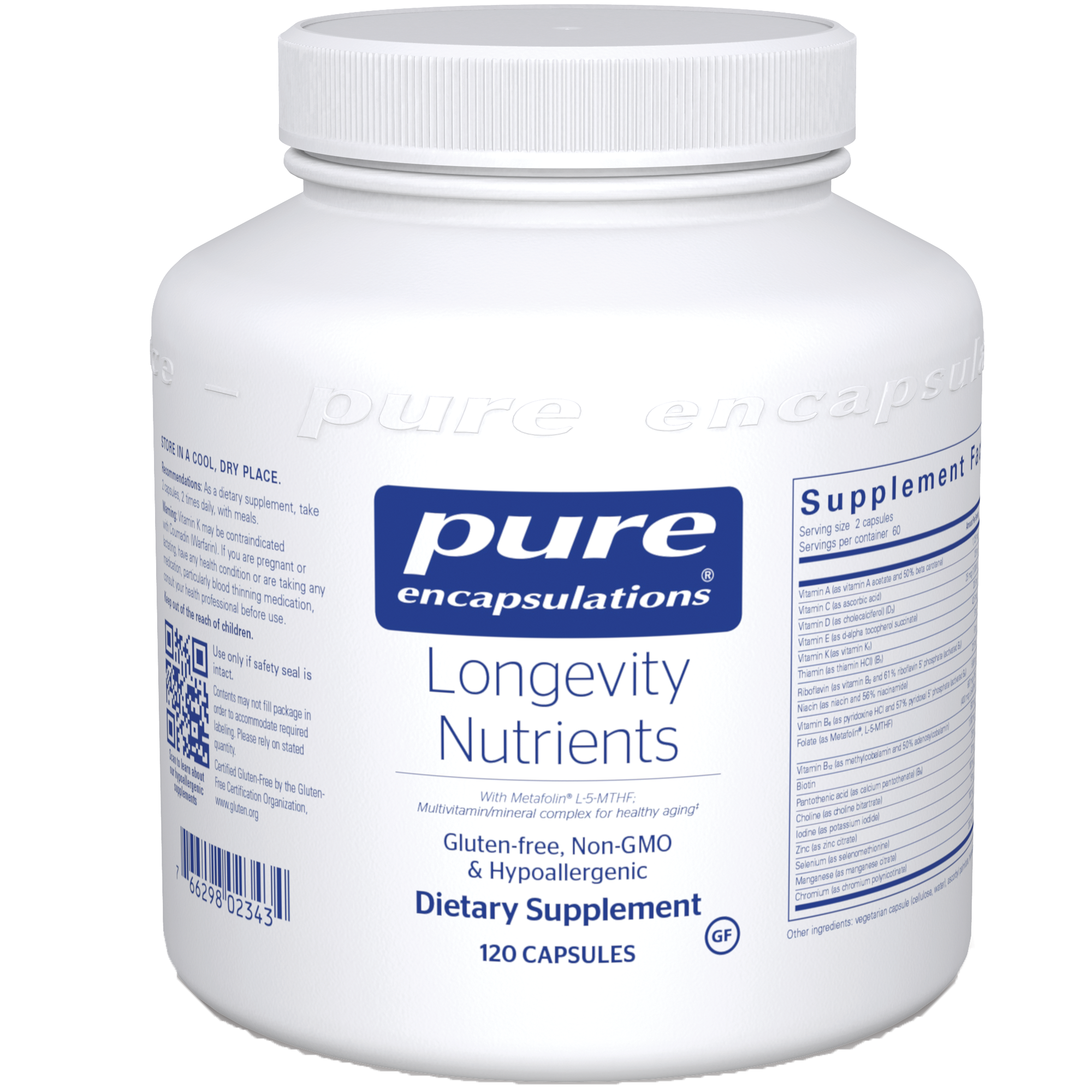 Pure Encapsulations Longevity Nutrients