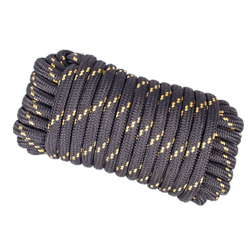 1/2 In. X 50 Ft. Polypropylene Diamond Braid Rope Black Multicolor