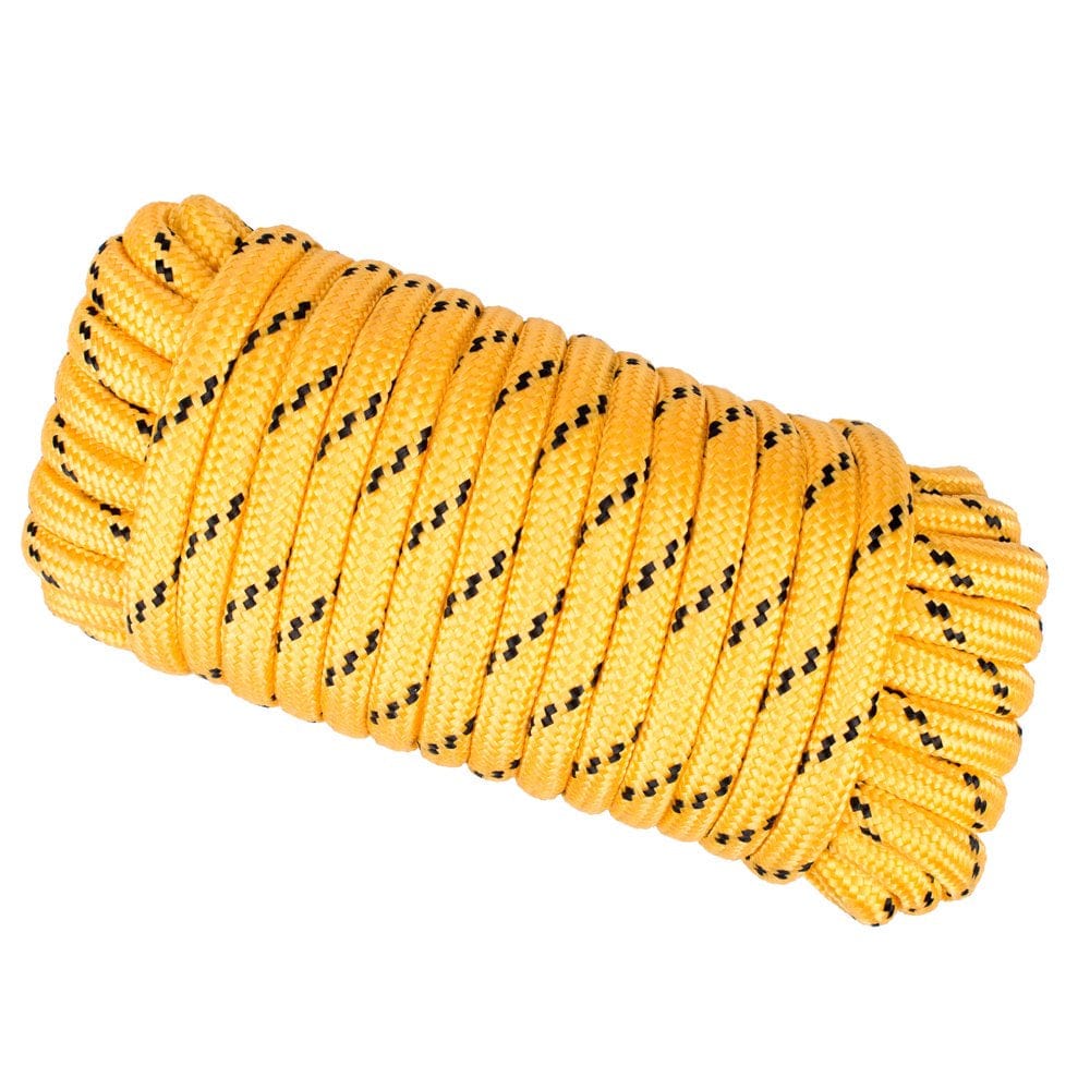 1/2 In. X 50 Ft. Polypropylene Diamond Braid Rope Black Multicolor
