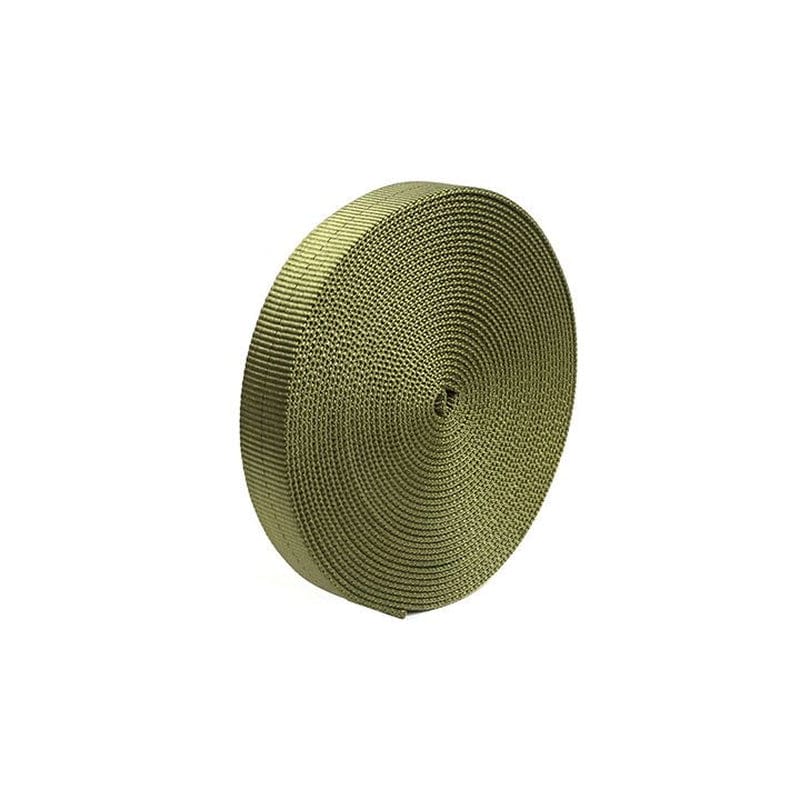 1" OD Green Nylon Tubular Webbing - 50 Feet