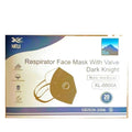 Xielii Respirator Face Mask With Valve, Black - 20 Pcs