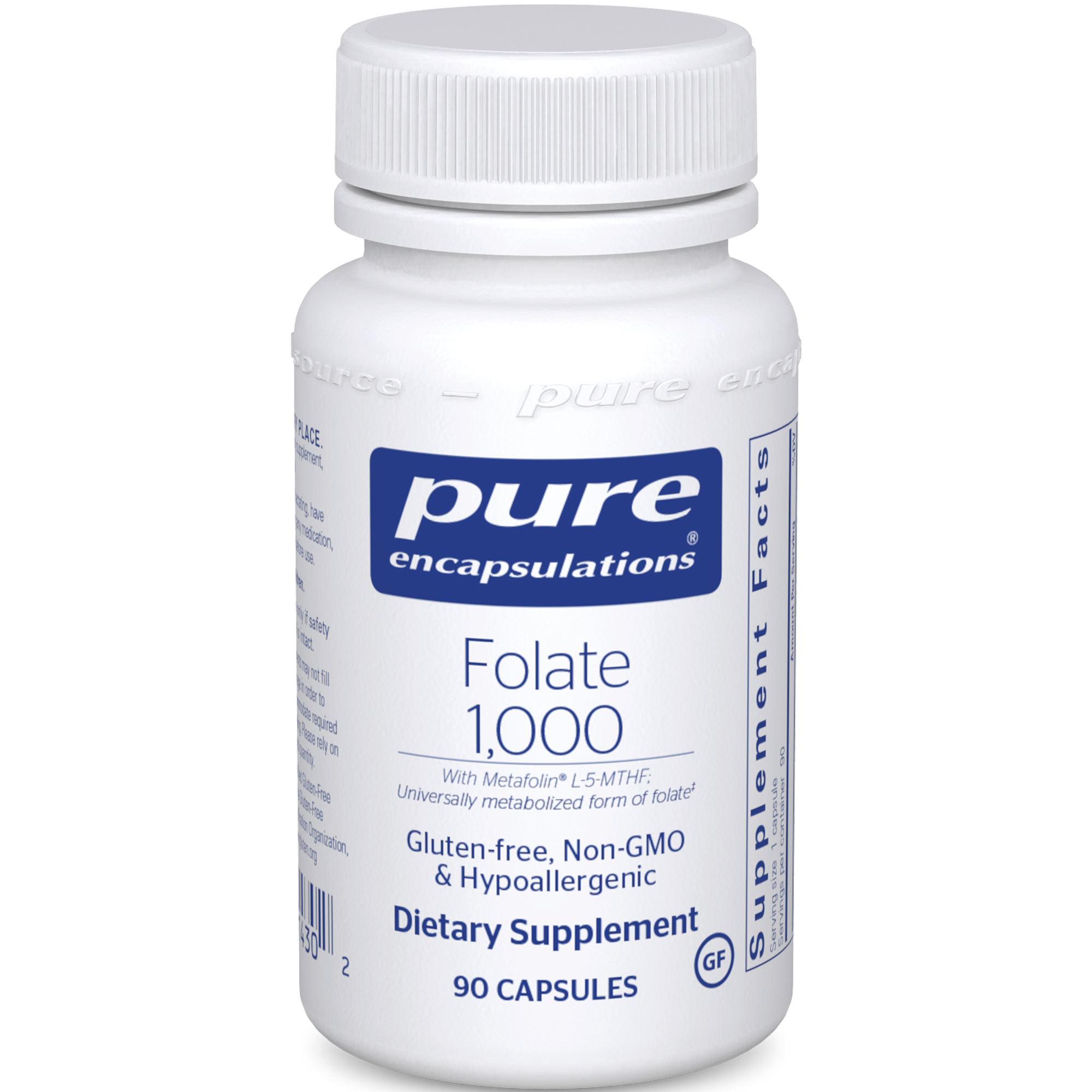 Pure Encapsulations Folate 1000 90 caps