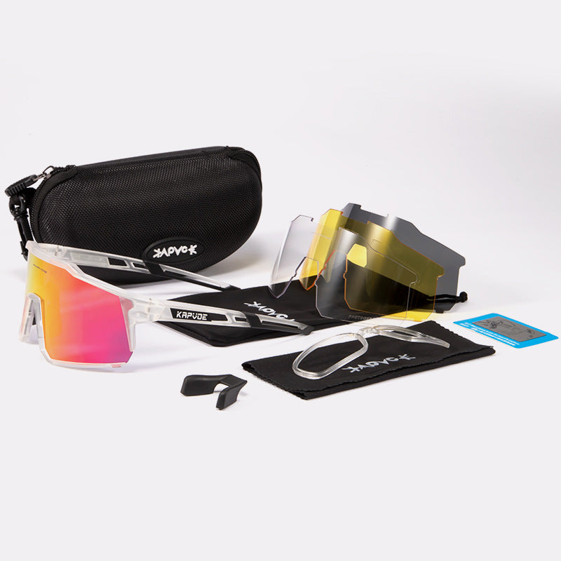 Cycling Glasses Polarized Goggles Mountain Road Bike Glasses - Blue Force Sports