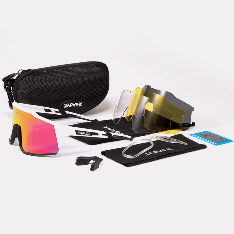 Cycling Glasses Polarized Goggles Mountain Road Bike Glasses - Blue Force Sports
