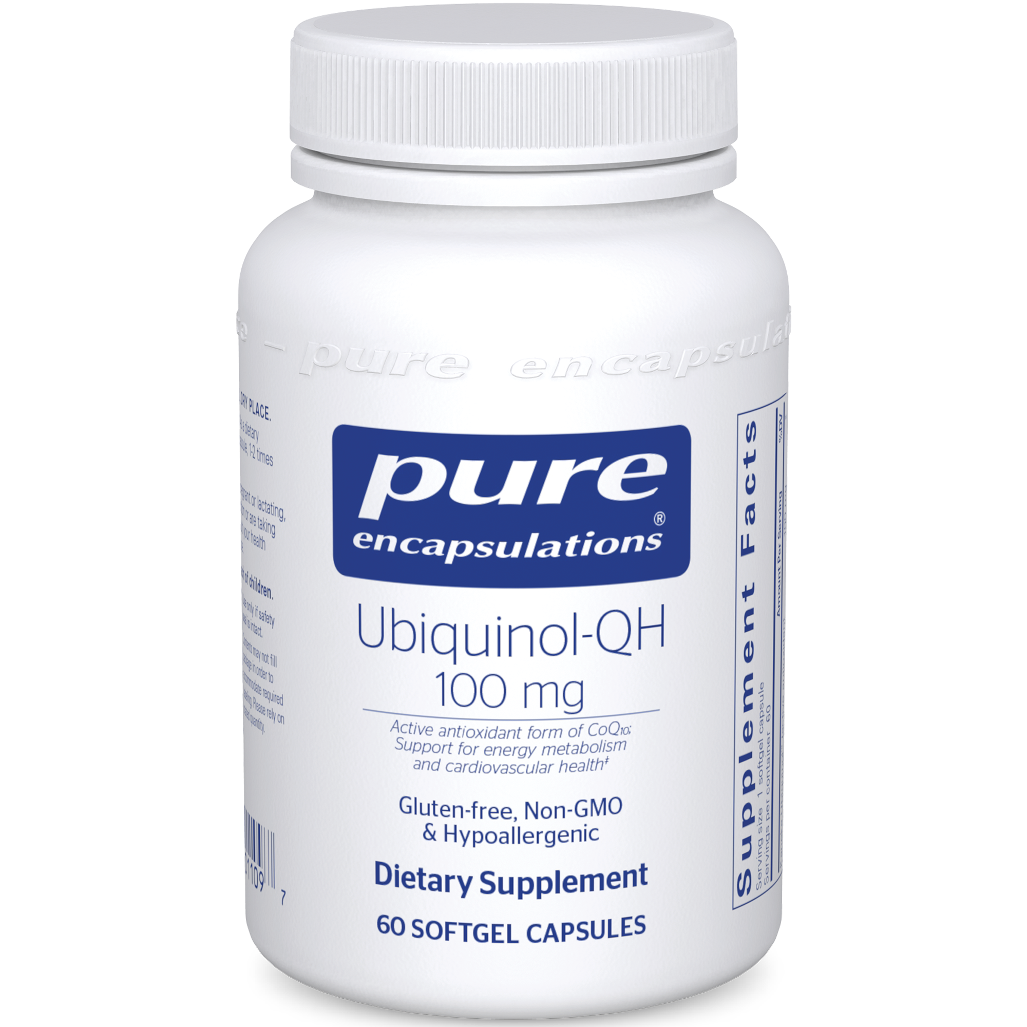 Pure Encapsulations Ubiquinol-QH 100 mg 60 softgels