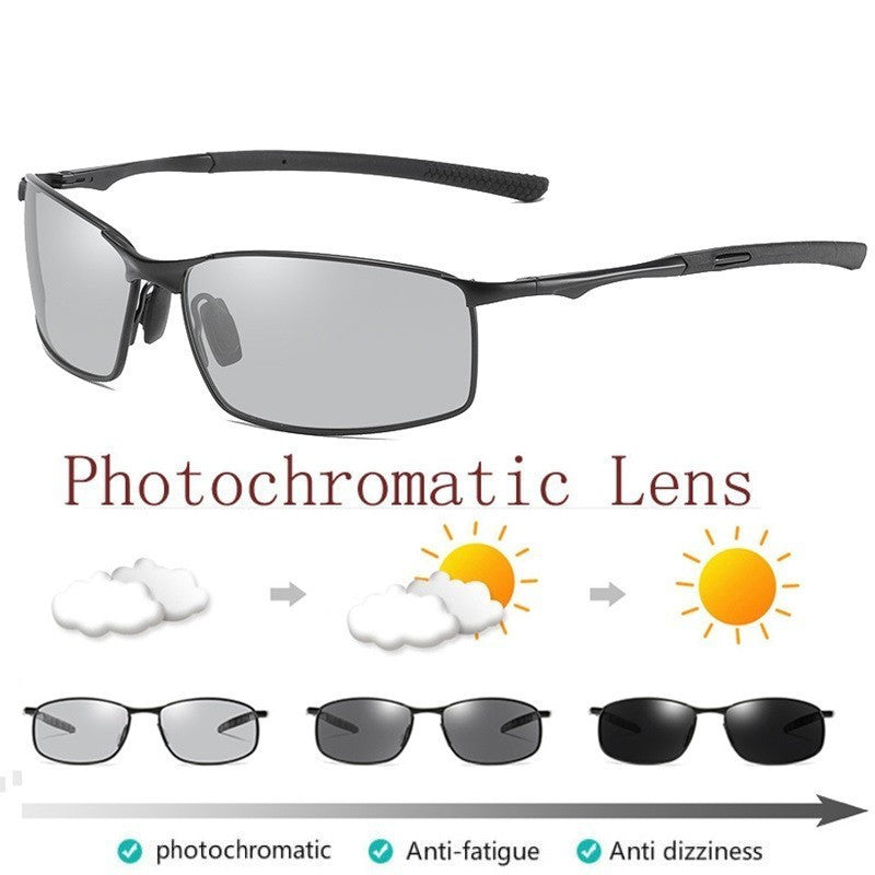 Polarized Photochromic Sunglasses Driving Glasses for men