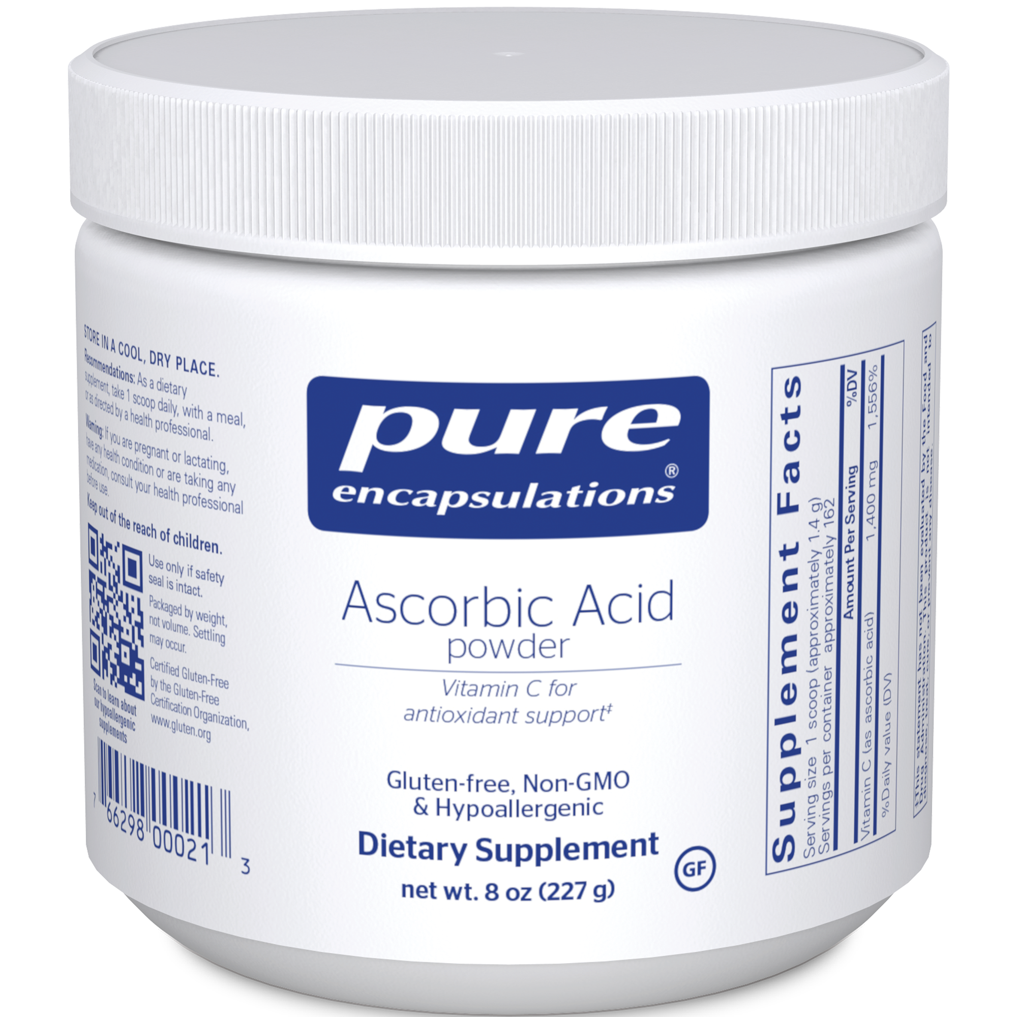 Pure Encapsulations Pure Ascorbic Acid powder 227 gms