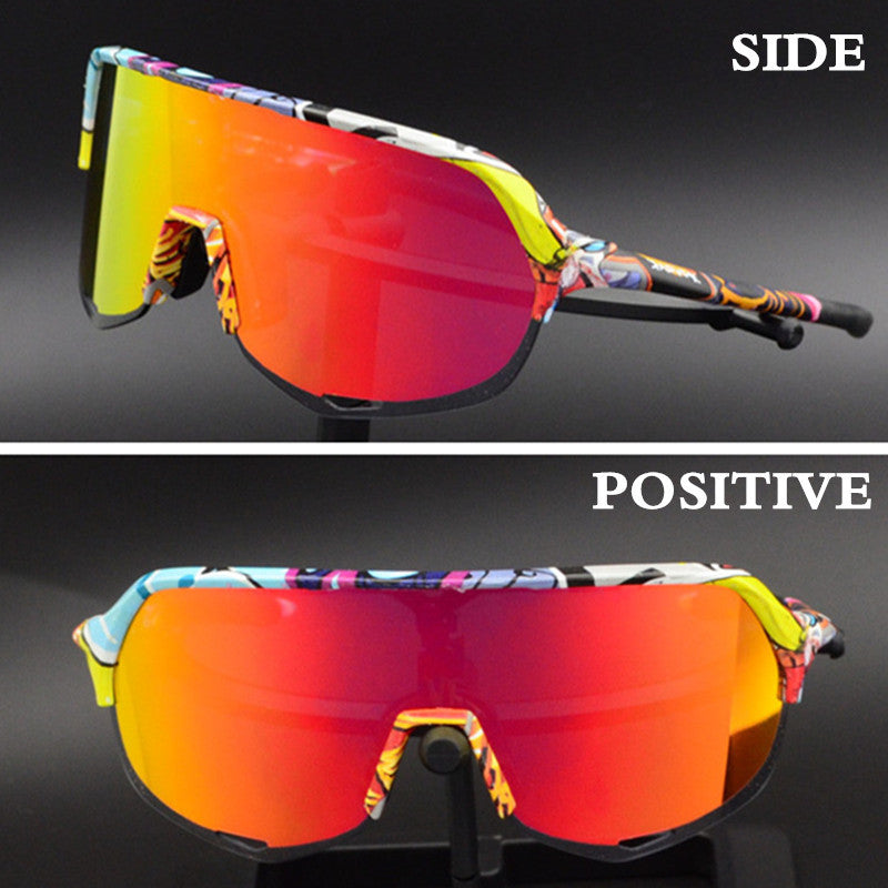 Outdoor Polarized Sports Bike Goggles And Windshield - Blue Force Sports