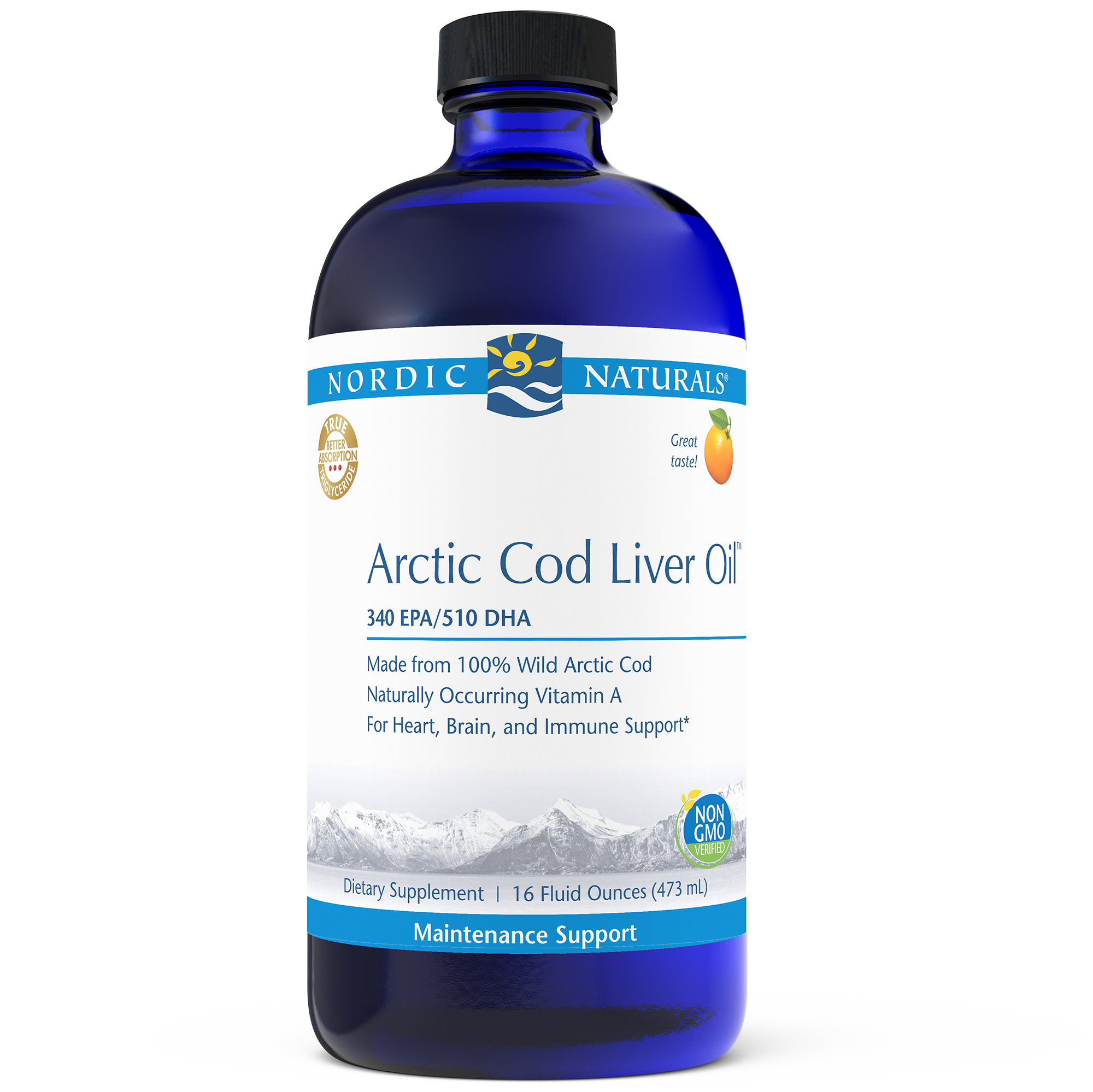 Nordic Naturals Arctic Cod Liver Oil Orange 16 oz