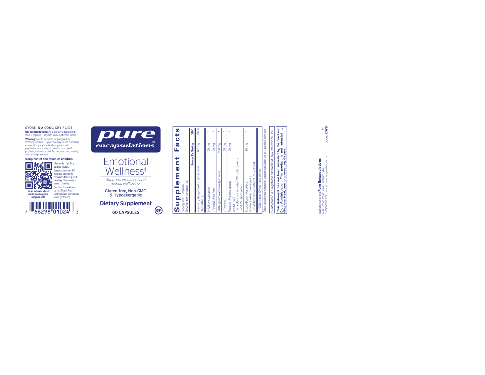 Pure Encapsulations Emotional Wellness
