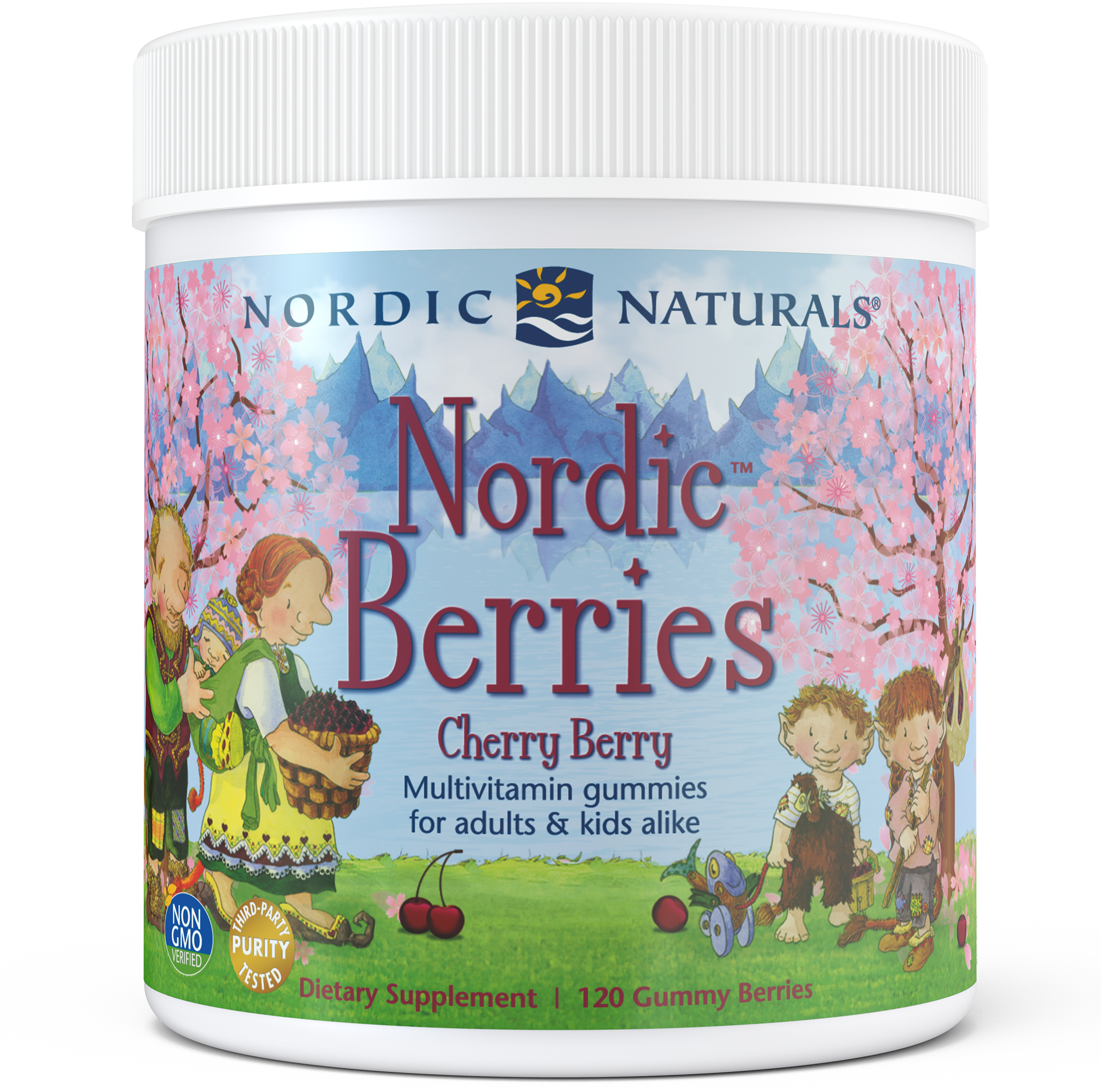 Nordic Naturals Nordic Berries Cherry Berry 120 Gummies