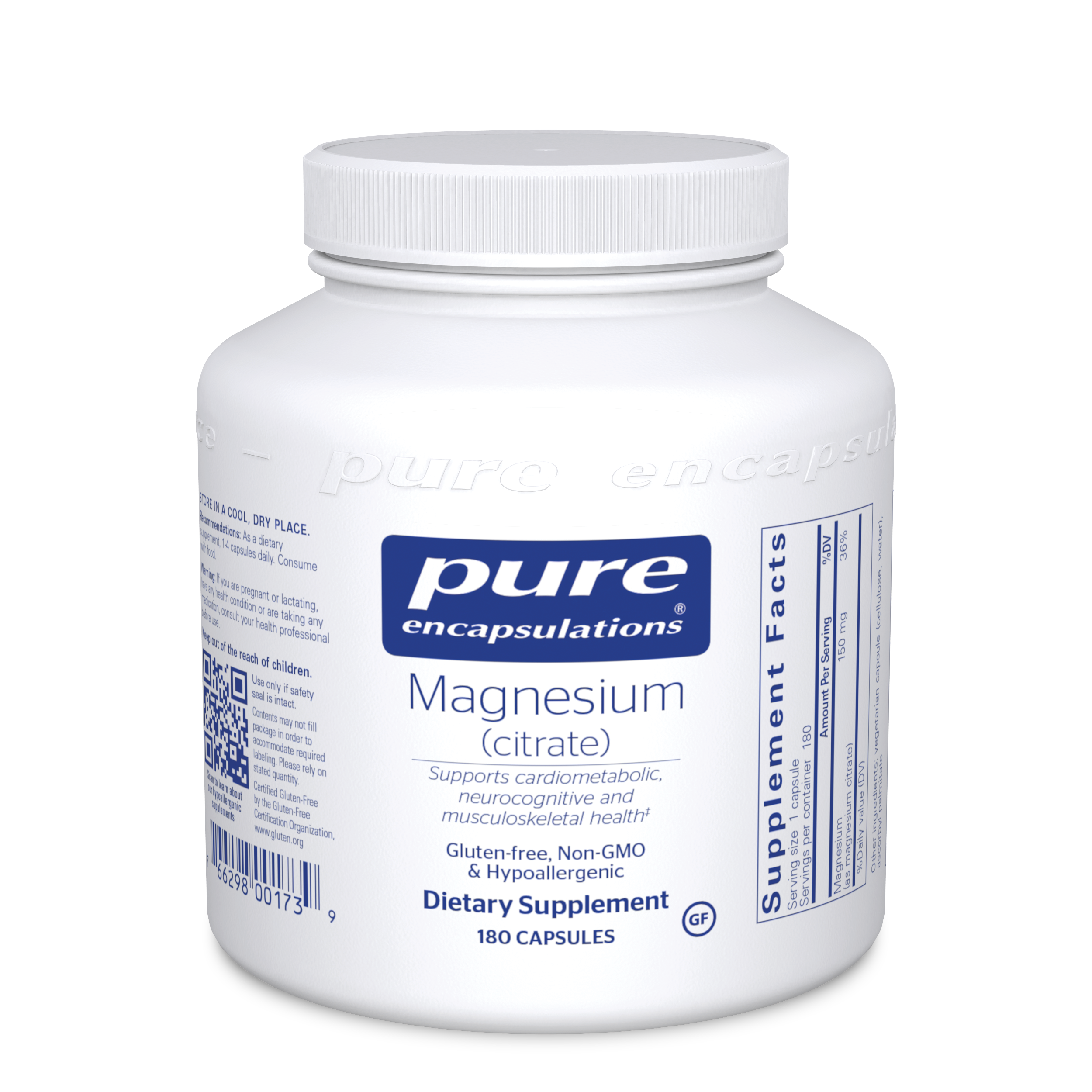 Pure Encapsulations Magnesium (citrate) 150 mg