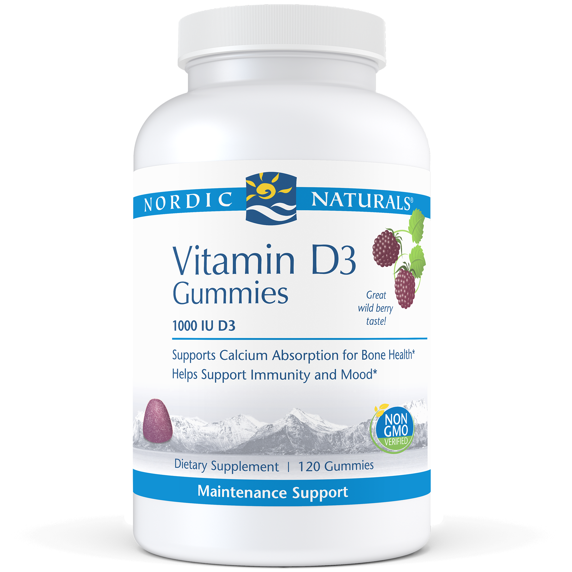 Nordic Naturals Vitamin D3 120 Gummies