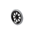 Solid Wheel Assembly, OD 8" Gray