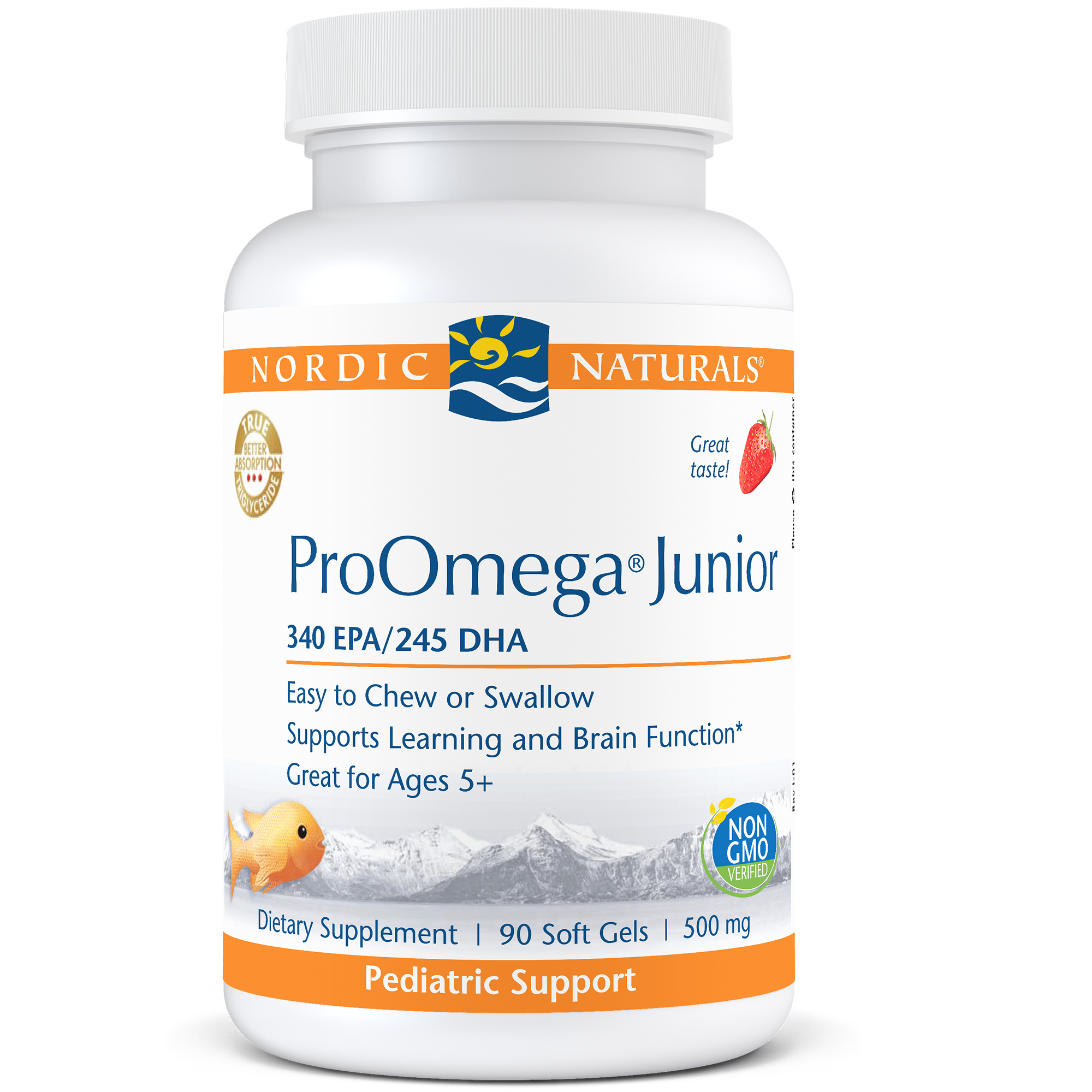 Nordic Naturals ProOmega Junior Strawberry 500mg 90 gel