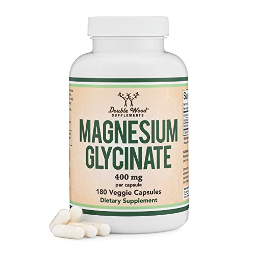 Double Wood Supplements Magnesium Glycinate  400mg 180 Caps