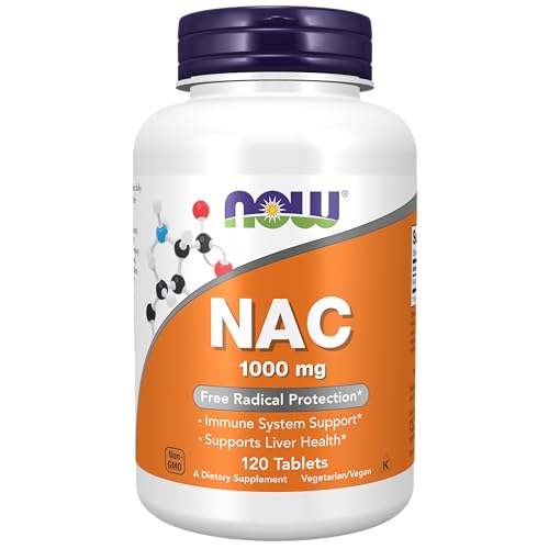NOW Supplements NAC 1000mg 120 Tablets