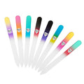 Glass Nail Files, Glass Fingernail Files for Gentle Manicure Nail Care, Expertly Shape Nails & Enjoy a Smooth Finish - Bona Fide Beauty 8-Piece Premium Czech Glass Nail Files