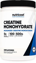 Nutricost Creatine Monohydrate Micronized Powder 100 Servings 500mg per serving