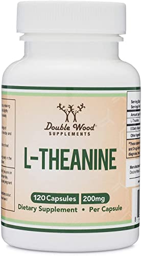 Double Wood Supplements L-Theanine 200mg 120 Capsules