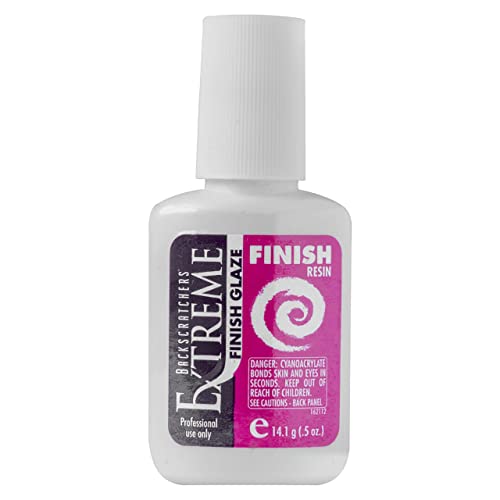 Backscratchers Extreme Finish Glaze Resin - Quick Dry Nail Dipping Powder System Resin - 0.5 Fluid Ounce