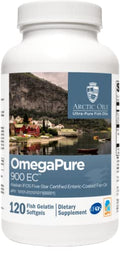 XYMOGEN OmegaPure 900 EC - Alaskan IFOS Five-Star Certified Omega 3 Fish Oil - EPA DHA Fish Oil Supplement- Supports Joint Health, Cardiovascular and Brain Health (120 Enteric-Coated Softgels)