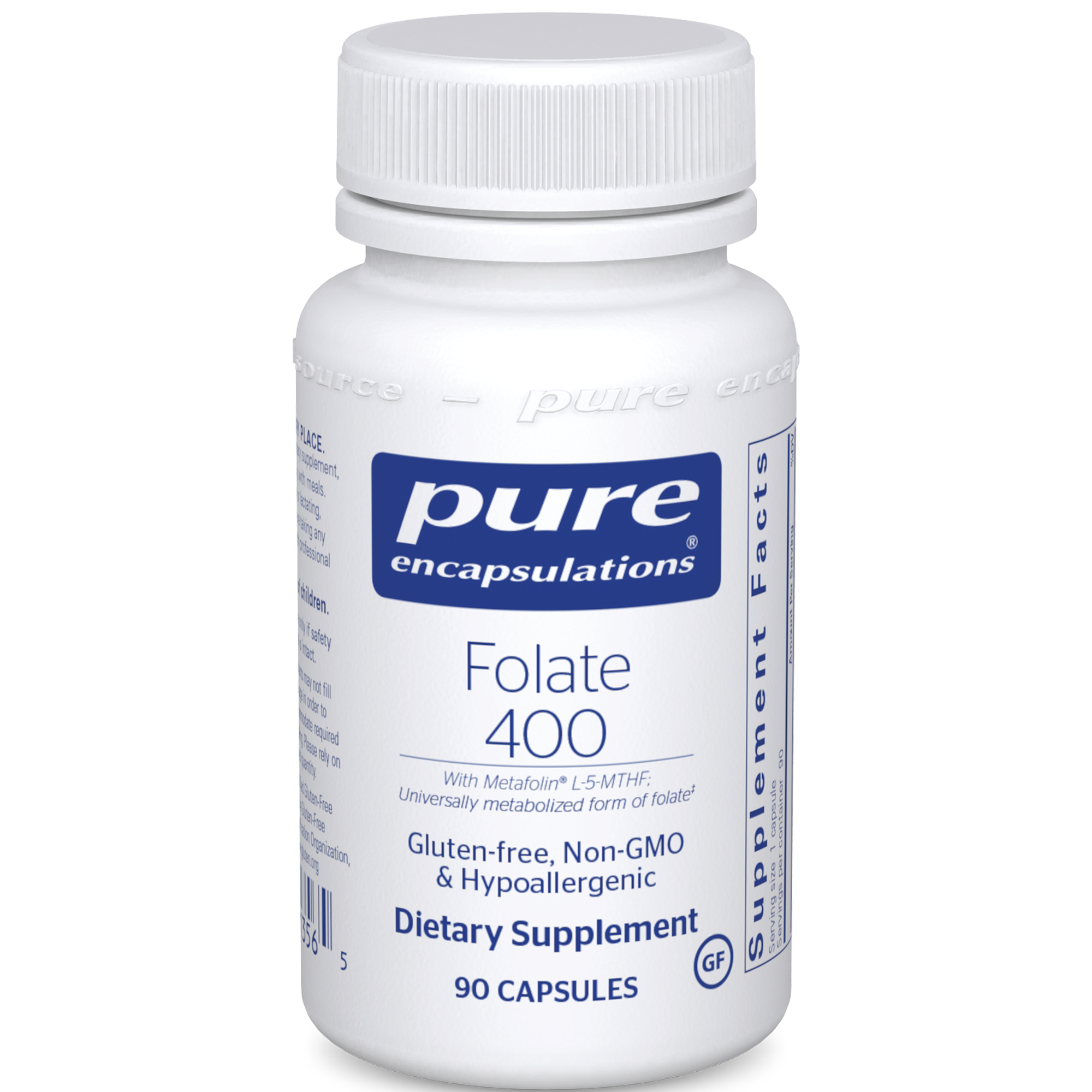 Pure Encapsulations Folate 400 mcg 90 vcaps
