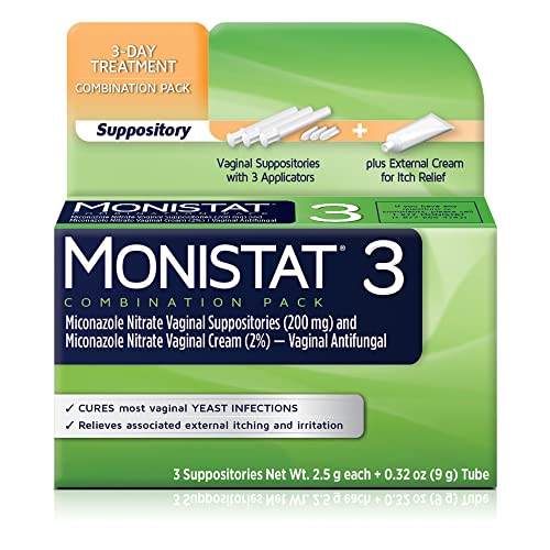 Monistat 3 Day Yeast Infection Treatment Anti-Itch Cream Bundle