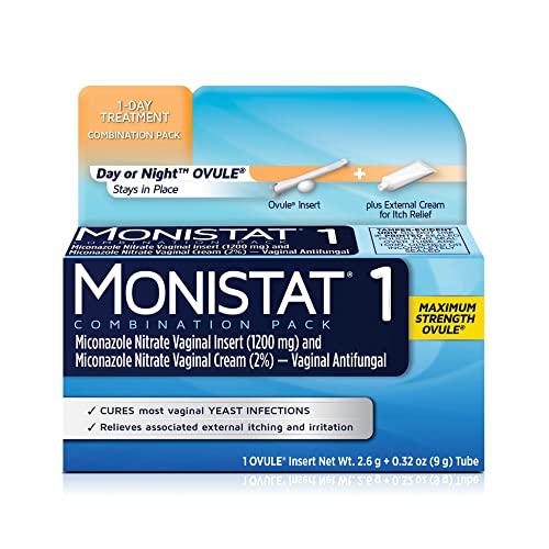 Monistat 1 Day Yeast Infection Treatment Anti-Itch Cream Bundle