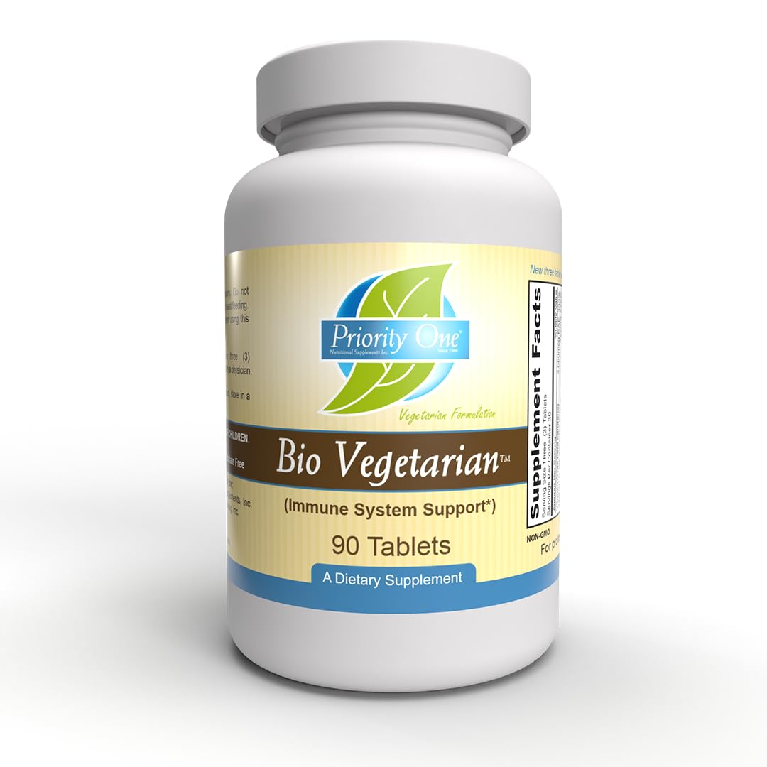 Priority One Nutritional Supplements (New Size) Bio Vegetarian 90 Tablets