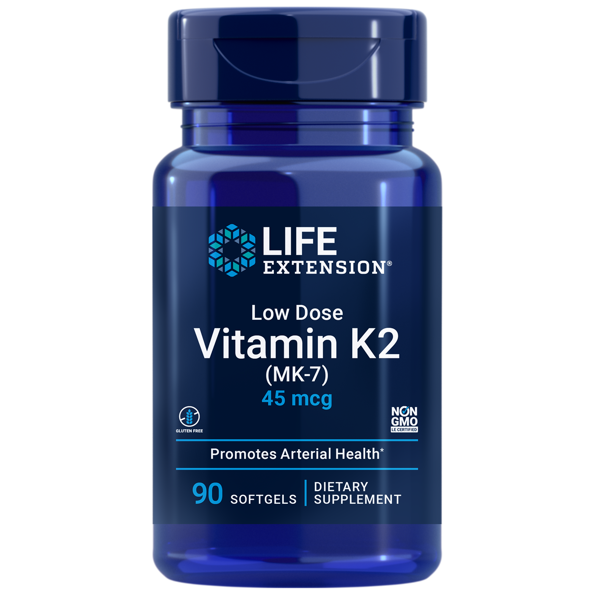 Life Extension Low Dose Vitamin K2 45 mcg 90 gels
