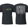 LiveGood One Mission T-Shirt Navy X-Large Size Fashionable Quality 1pc NEW
