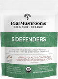 Real Mushrooms Organic 5 Defenders Mushroom Blend Immune Strength Powder 45g NEW