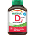 Jamieson Vitamin D3 2500IU Value Pack Calcium Absorption Teeth 180 Tablets NEW