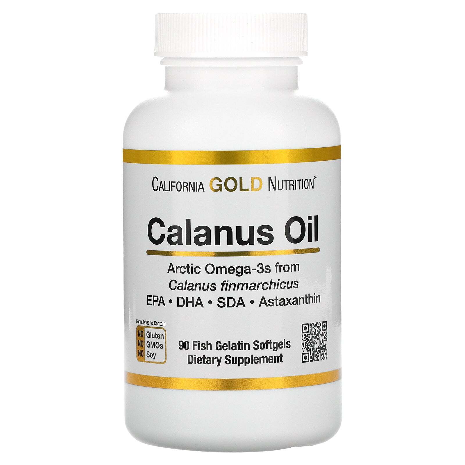 California Gold Nutrition Calanus Oil Omega-3 500mg 60 Fish Gelatin Softgels NEW