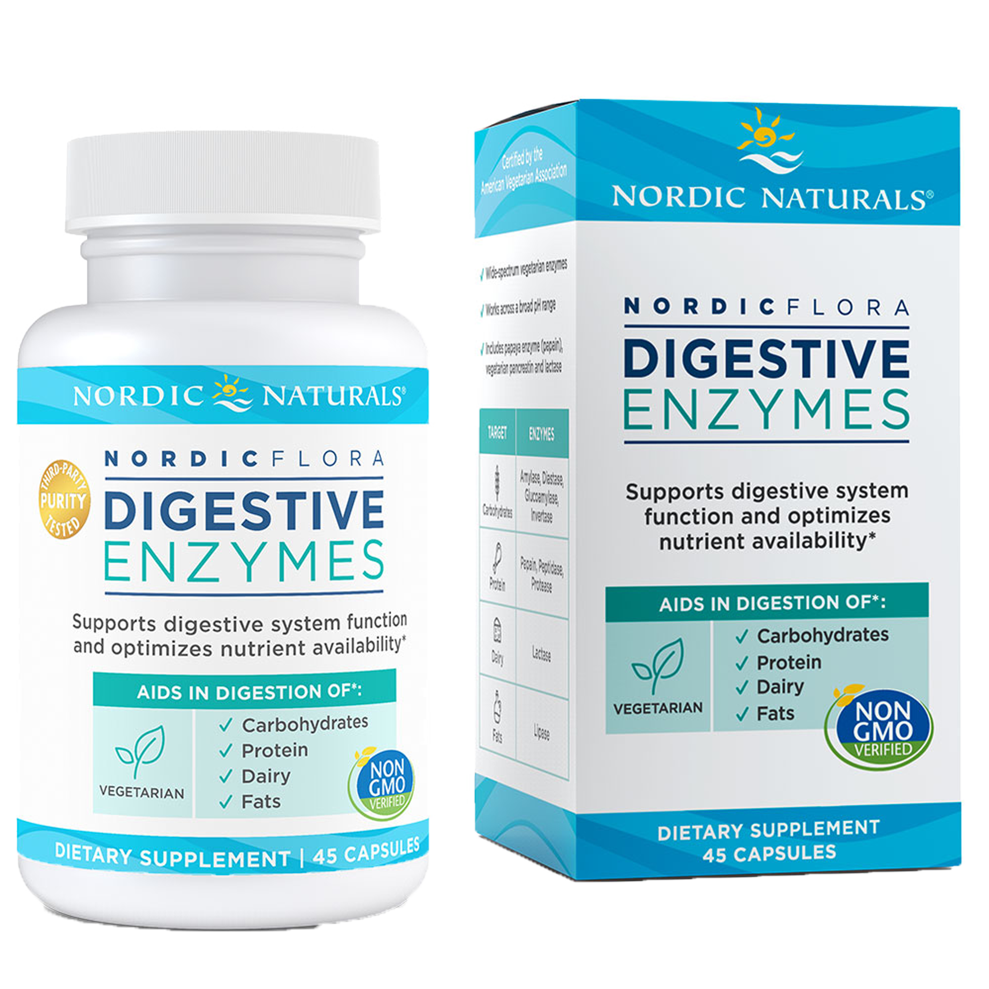 Nordic Naturals Digestive Enzymes 45 caps