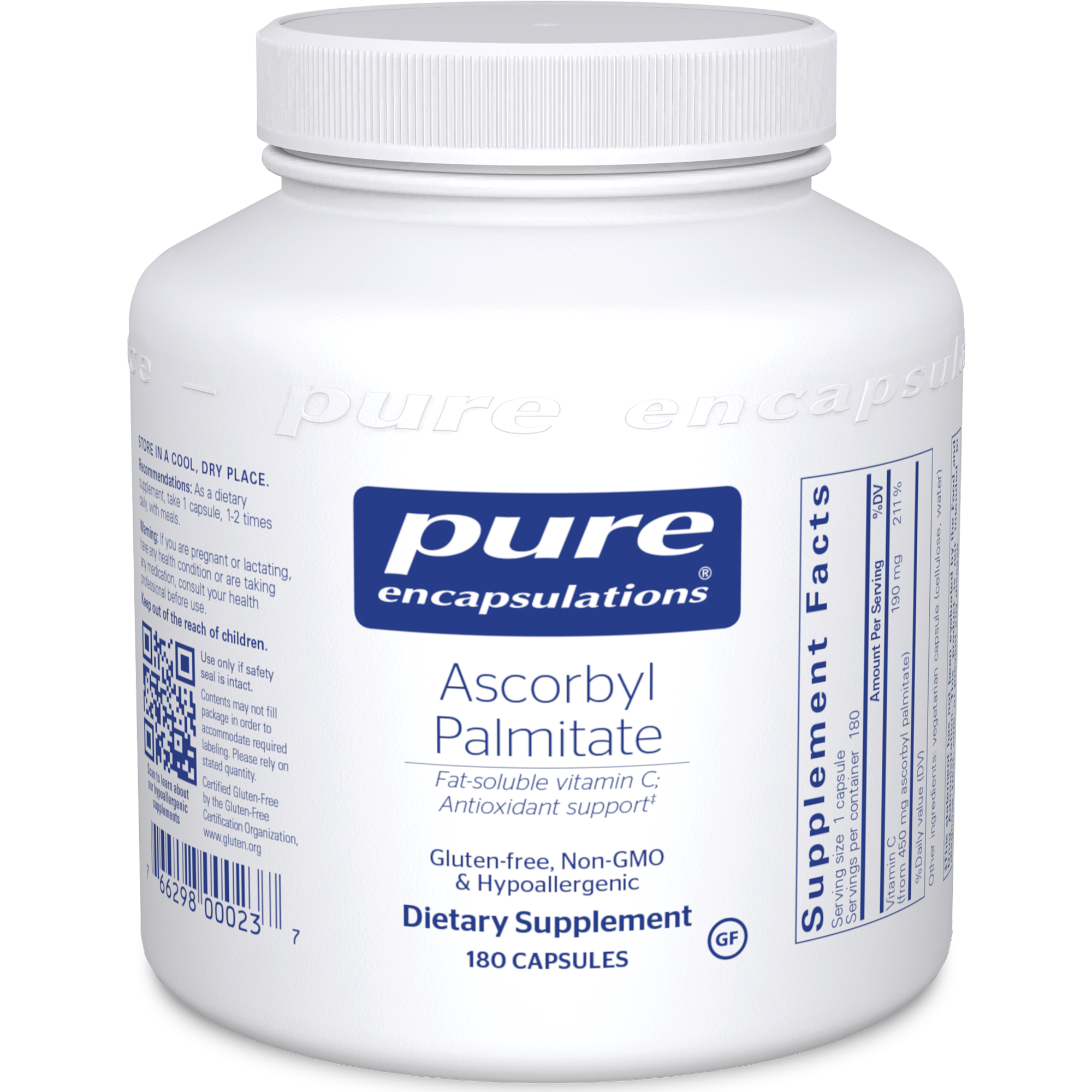 Pure Encapsulations Ascorbyl Palmitate 450 mg