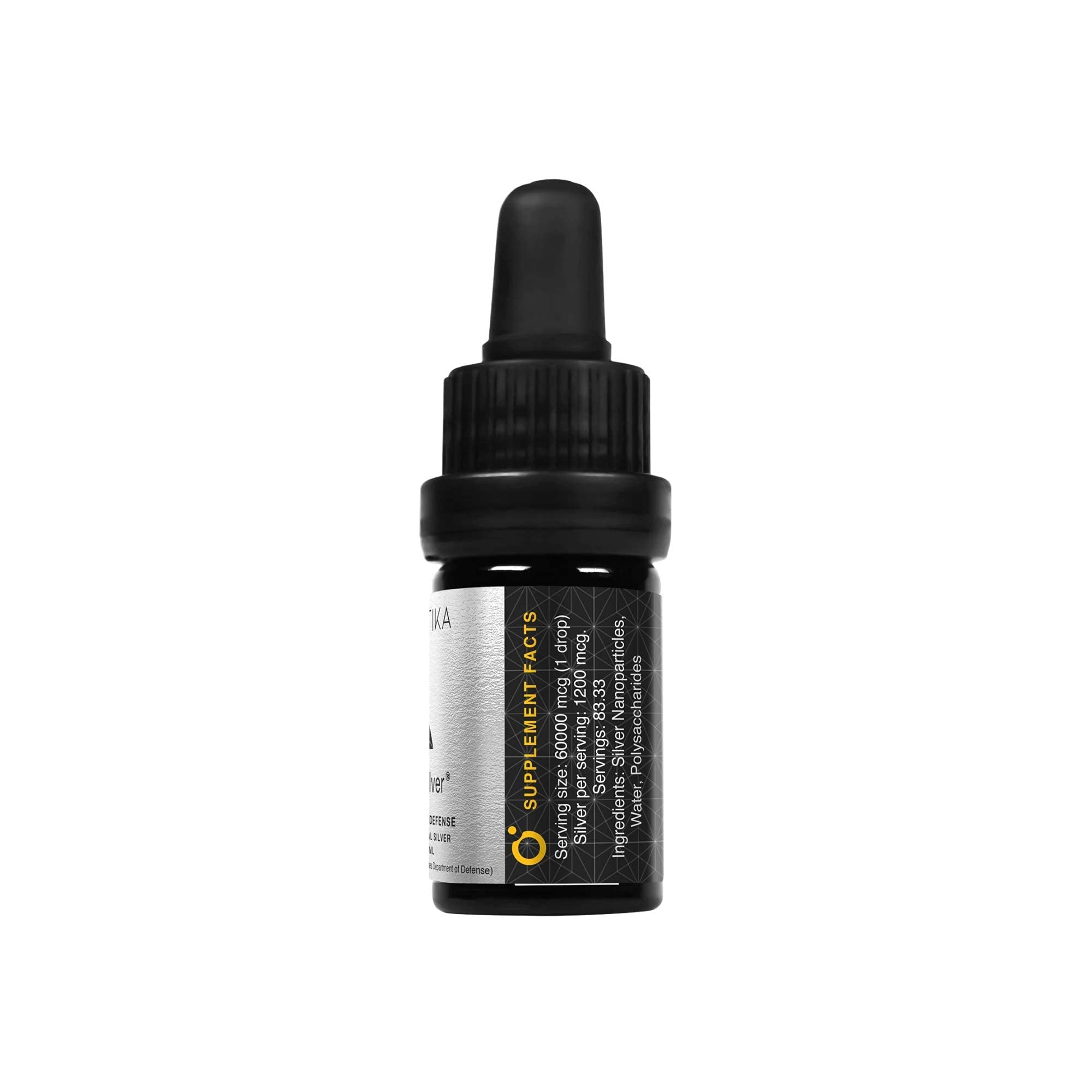 CYMBIOTIKA Colloidal Silver Liquid Supplement with Coated Silver, 20,000 PPM 5 ml