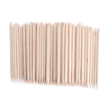 AHIER 50PCS/150PCS/500PCS/1000PCS Nail Art Orange Wood Sticks Cuticle Pusher Remover Manicure Pedicure Tool 110mm (1000P)