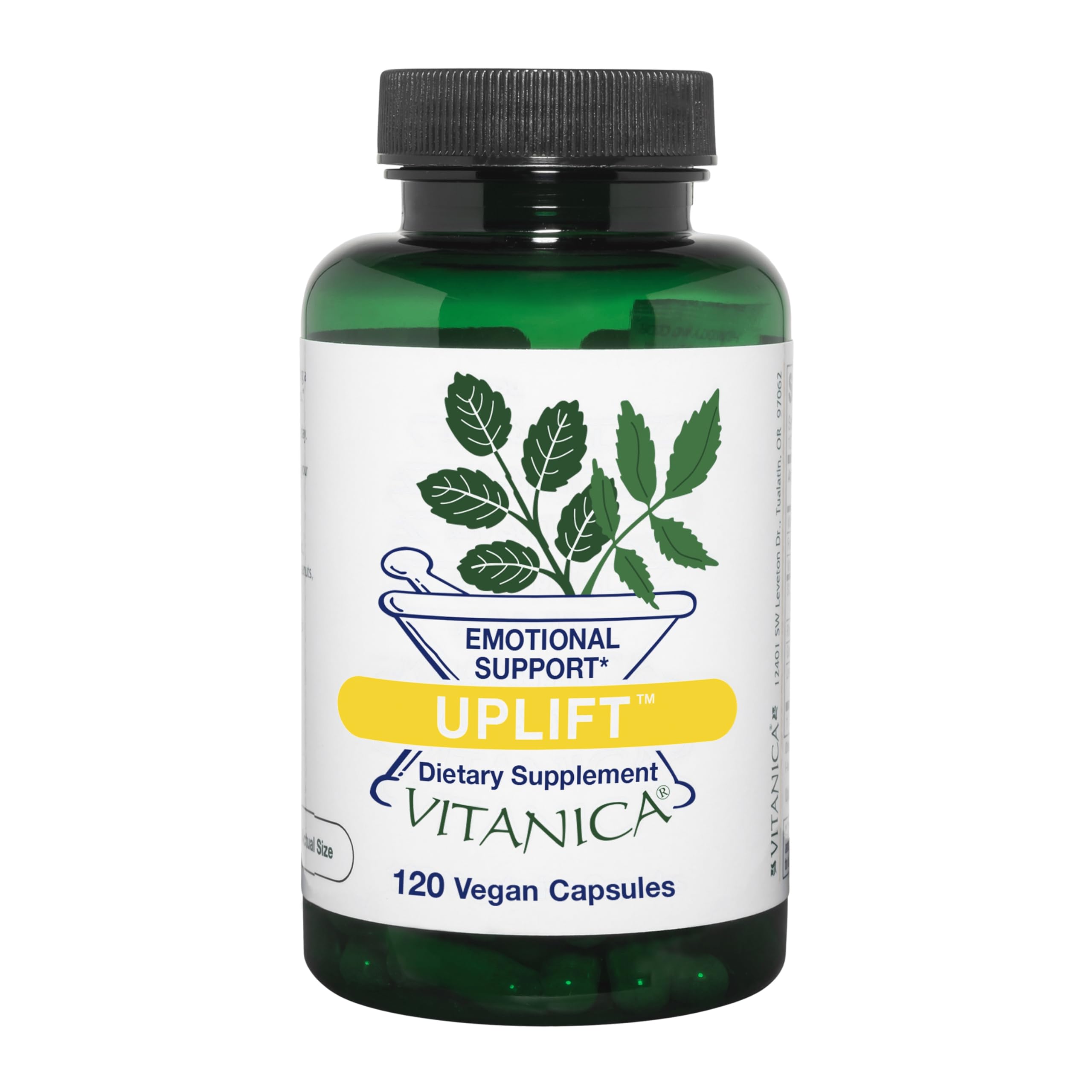 Vitanica Uplift, Mood and Emotional Support, Vegan 120 Capsules