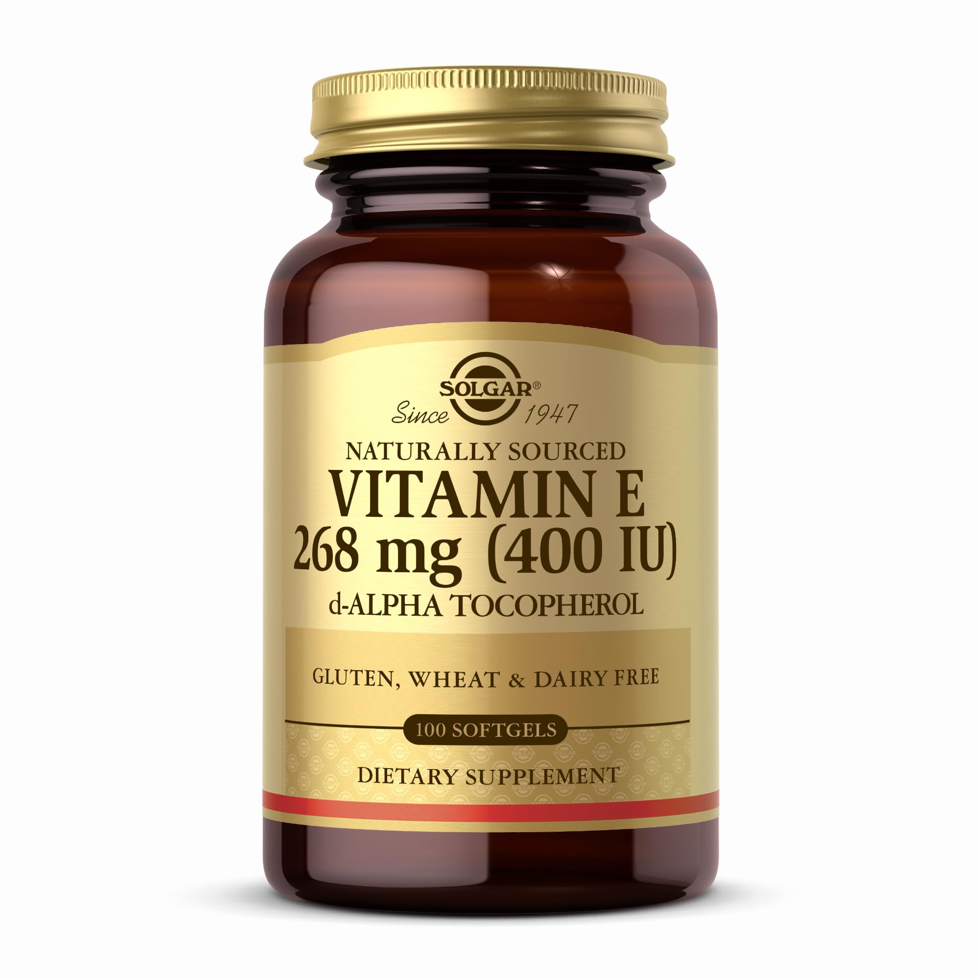 SOLGAR Vitamin E 268 mg (400 IU) - 100 Softgels