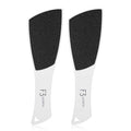 F3 Systems S-Line Emery Foot file, Colossal Double-Sided Pedicure Tool, Effective for Cracked Heel, Ergonomic Design for Easy Grip (2Pcs)