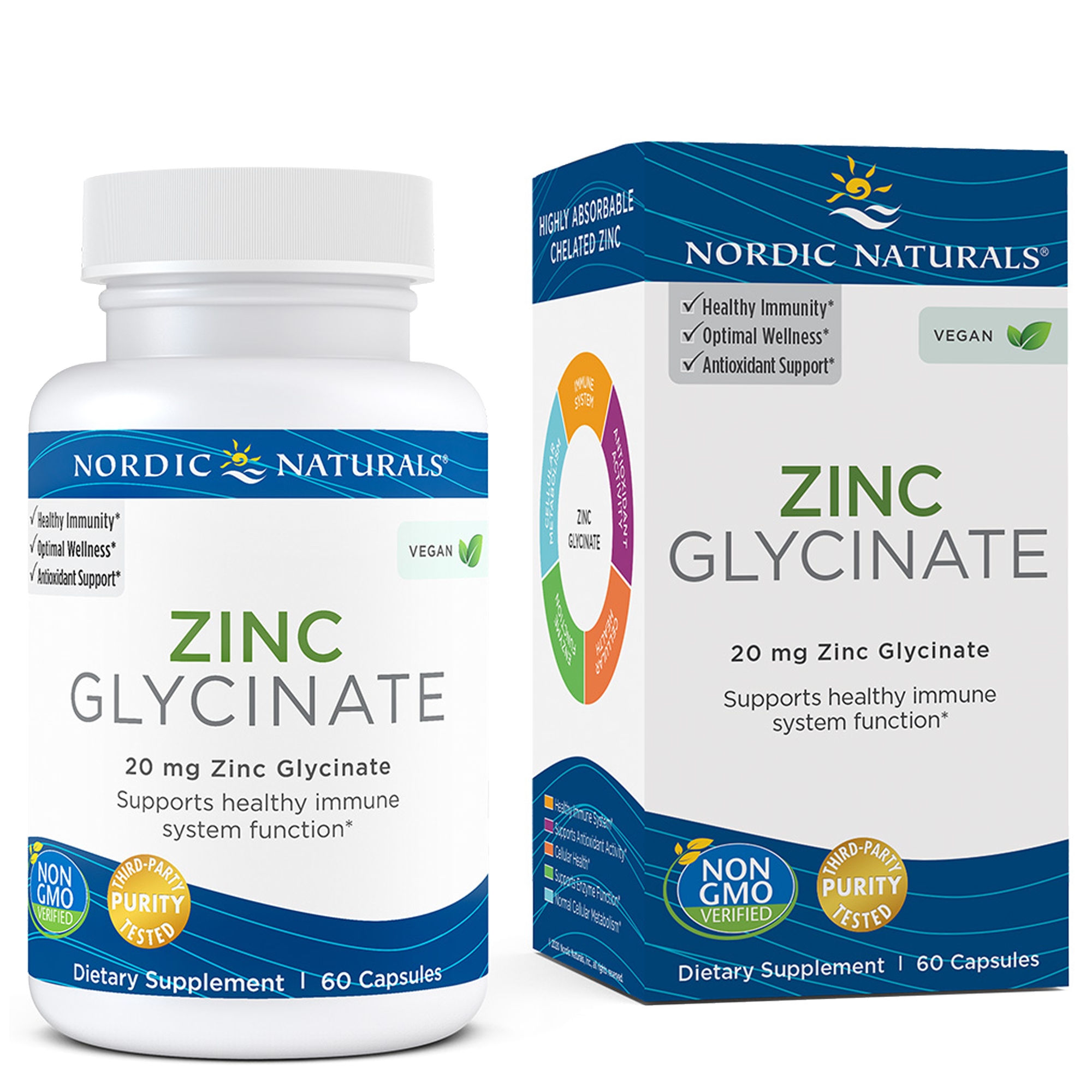Nordic Naturals Zinc Glycinate 20 mg 60 caps