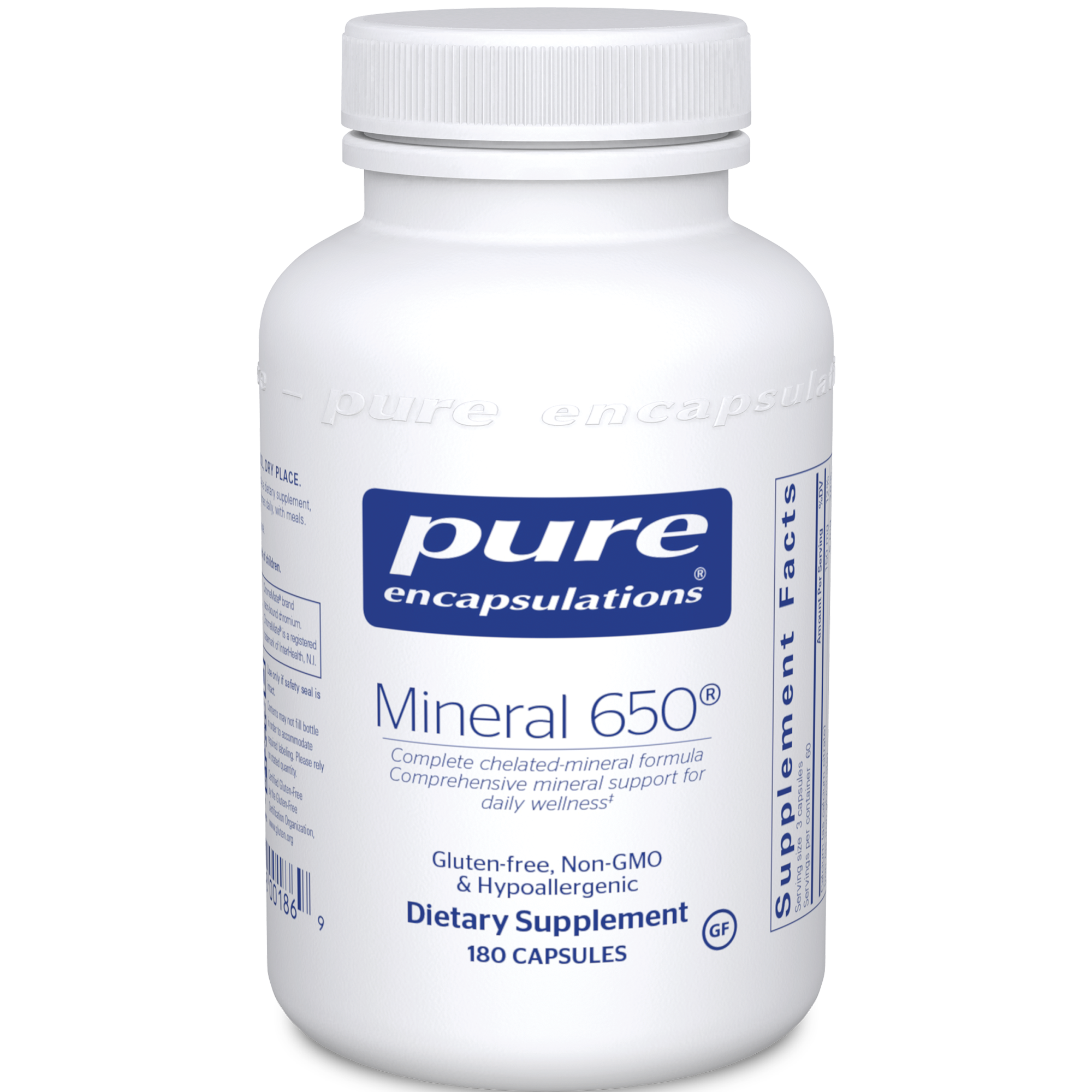 Pure Encapsulations Mineral 650 180 vcaps