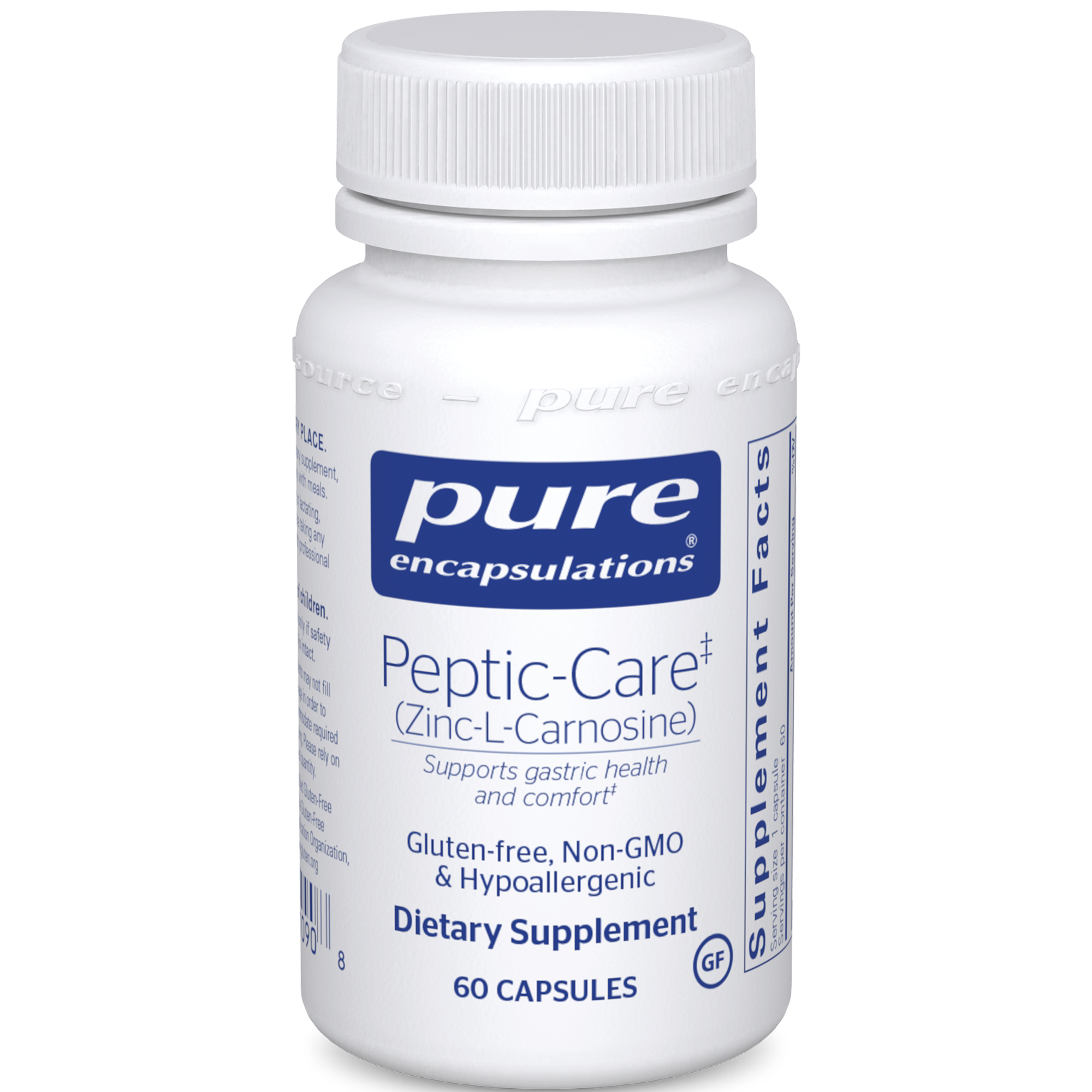 Pure Encapsulations Peptic-Care (Zinc-L-Carnosine) 60 caps