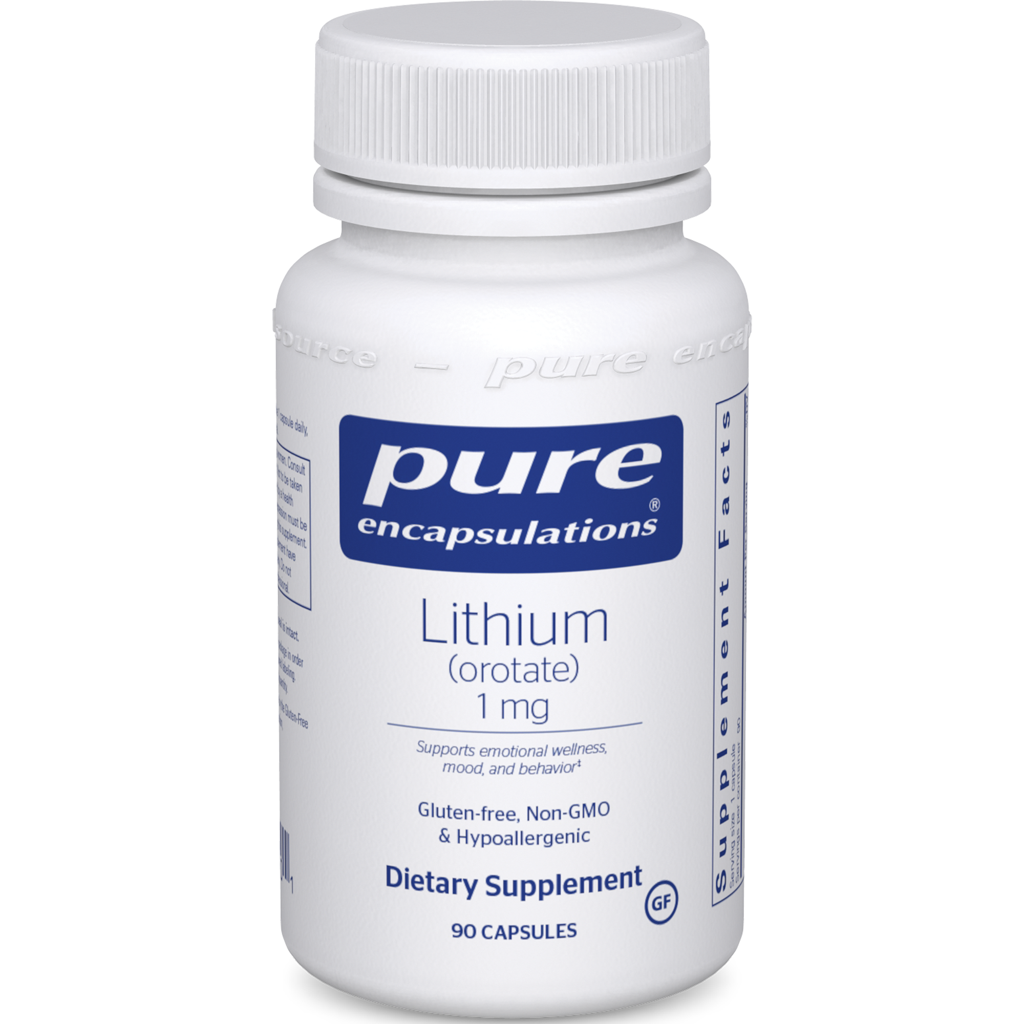 Pure Encapsulations Lithium (orotate) 1 mg 90 caps