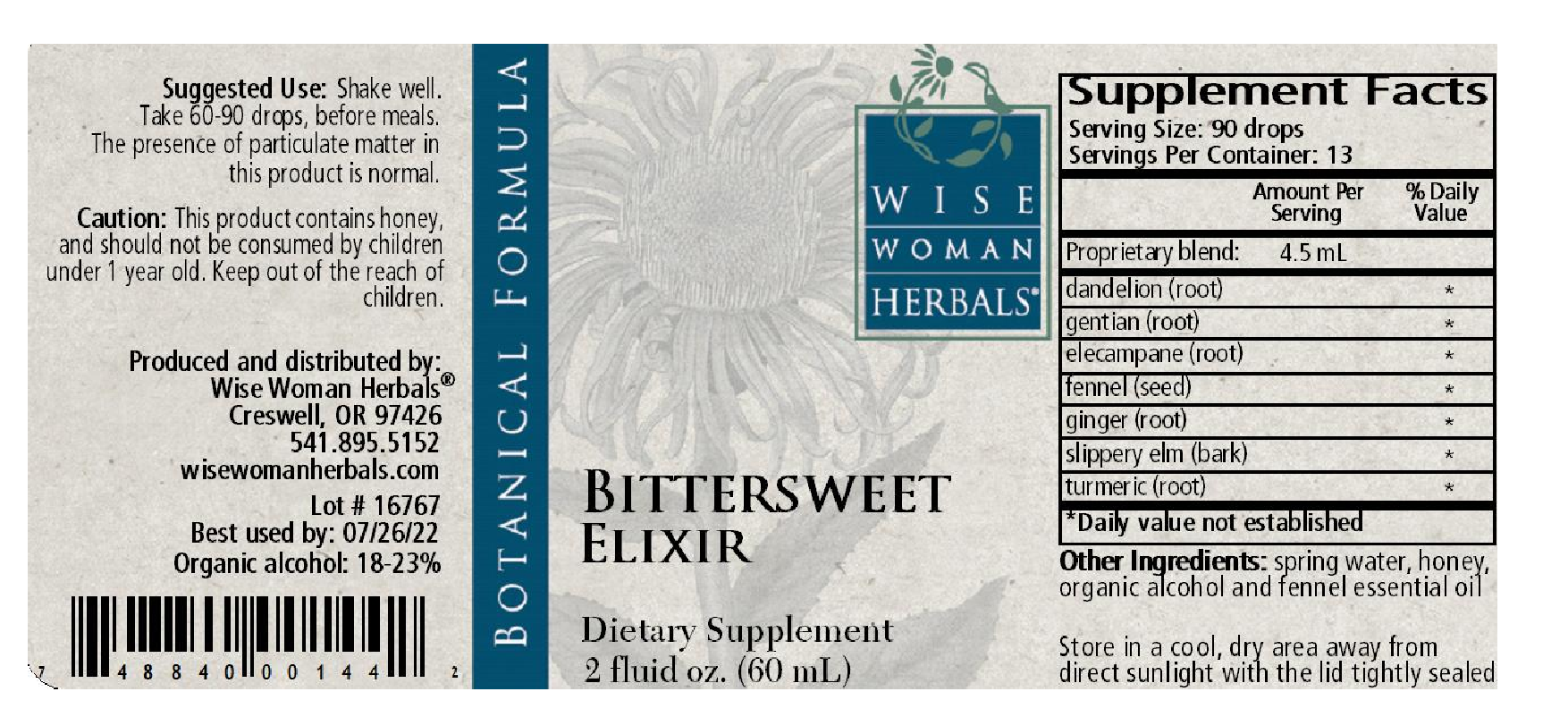 Wise Woman Herbals Bittersweet Elixir