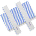 Nail Files 50pcs-Nail File 80/80 Grit for Acrylic Nails, Rough Nail Files Emery Boards for Artificial Nails, Fake Nails, Professional Double Sided Jumbo Zebra Nail File
