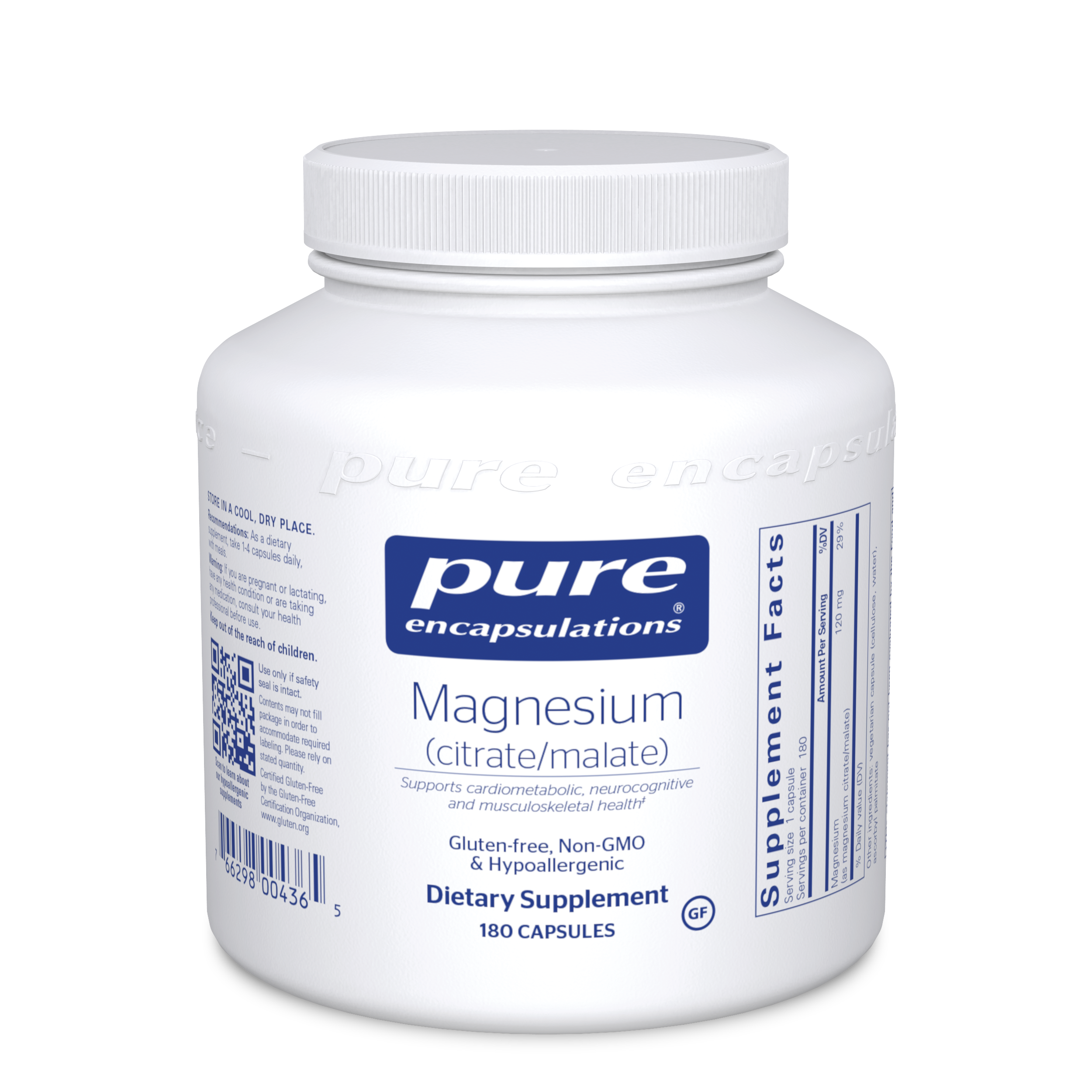 Pure Encapsulations Mag (citrate/malate) 120 mg